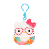 Squishmallows Hello Kitty 3.5in Clip Tropical Food Treats Hello Kitty