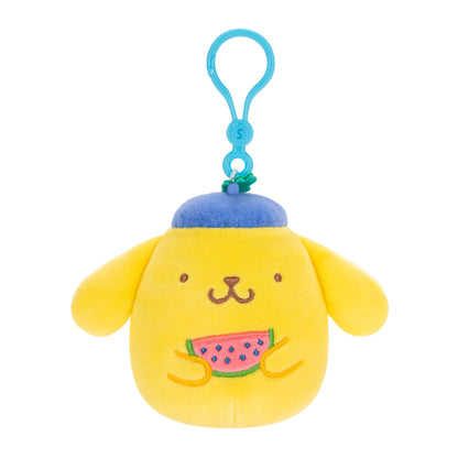 Squishmallows Hello Kitty 3.5in Clip Tropical Food Treats Pompompurin