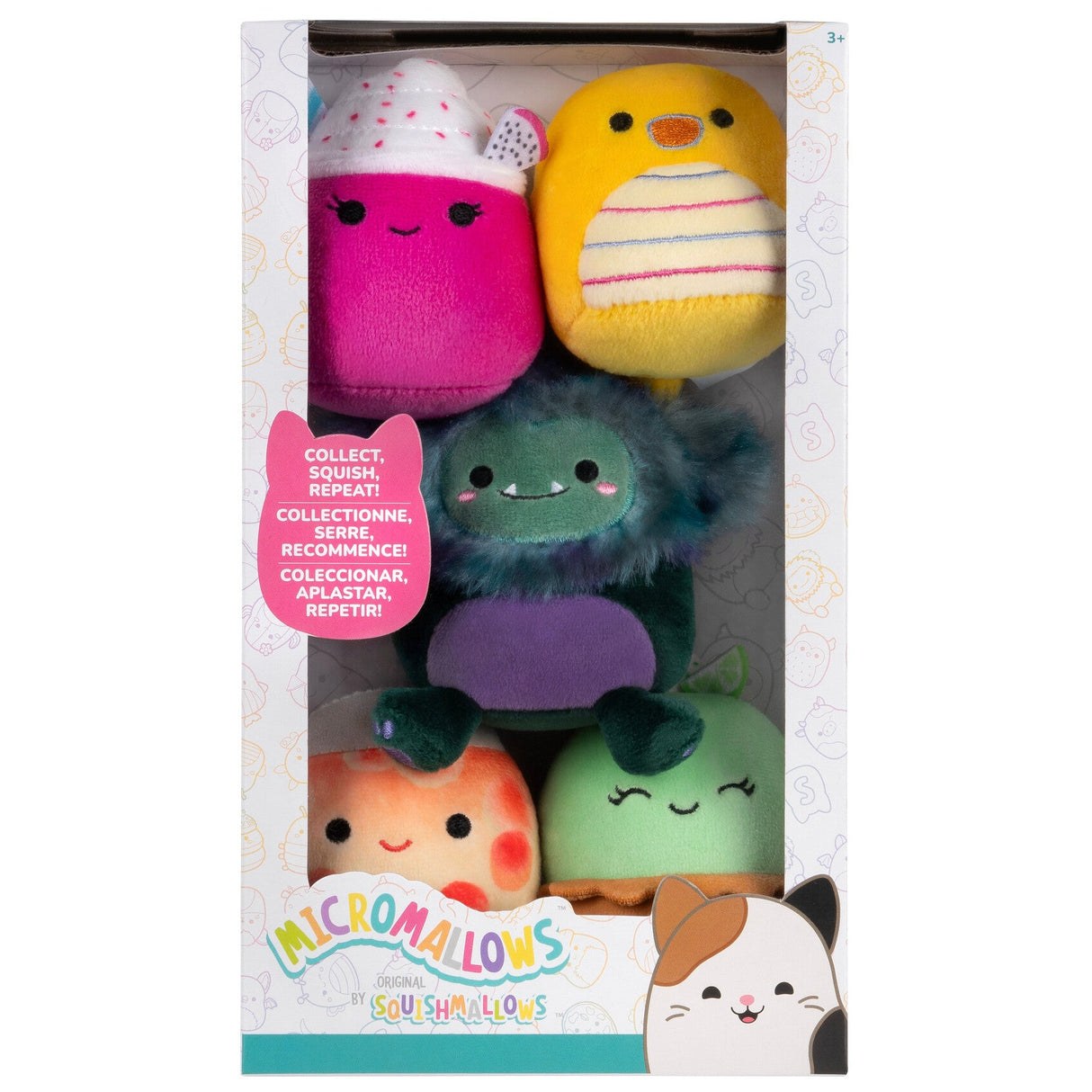 Squishmallows Micromallows 2.5in 5 Pack Adelle Largo Nicota JT Leif