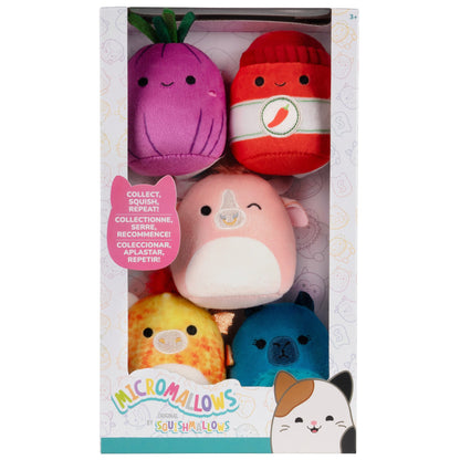 Squishmallows Micromallows 2.5in 5 Pack Dieric Cyril Azizbek Illia Howland