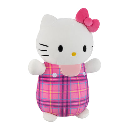 Squishmallows 10" Hello Kitty HugMees Plaid Hello Kitty