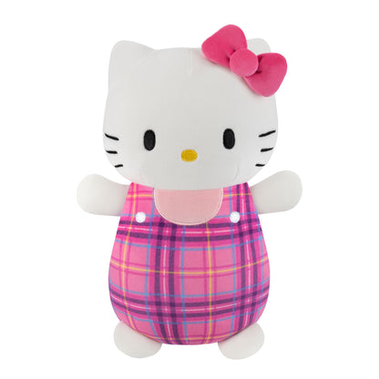 Squishmallows 10" Hello Kitty HugMees Plaid Hello Kitty