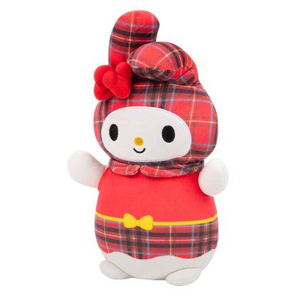 Squishmallows 10" Hello Kitty HugMees Plaid My Melody