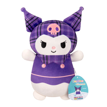 Squishmallows 10" Hello Kitty HugMees Plaid Kuromi