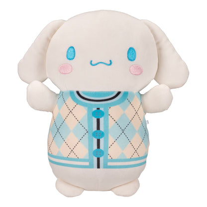 Squishmallows 10" Hello Kitty HugMees Plaid Cinnamoroll