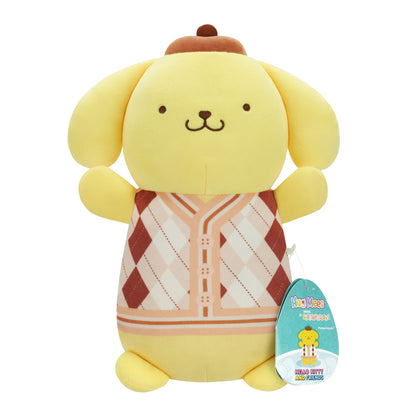 Squishmallows 10" Hello Kitty HugMees Plaid PomPomPurin