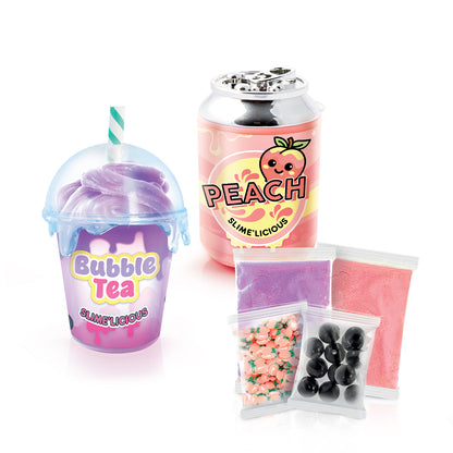 So Slime DIY Slimelicious 2Pk Bubble Tea And Peach Drink