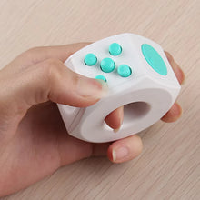 Kaiko White Teal Fidget Cube Ring