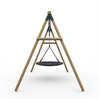 Plum Wooden Nest Swing Set Spider Monkey