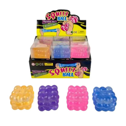 Squishy Bubble Cube Assorted Colours