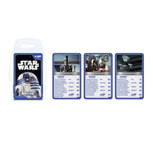Top Trumps droids card pack with four character cards displayed