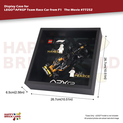 Display Case For LEGO® 77252 APXGP Team Race Car - Style A