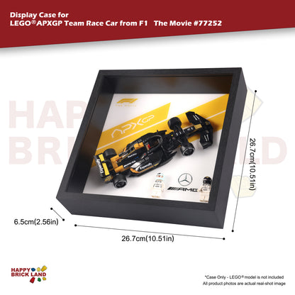 Display Case For LEGO® 77252 APXGP Team Race Car - Style B