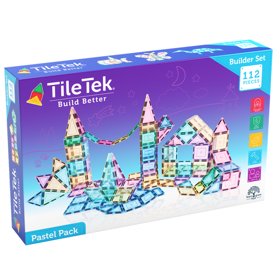 Tile Tek 112 Piece Pastel Builders Set