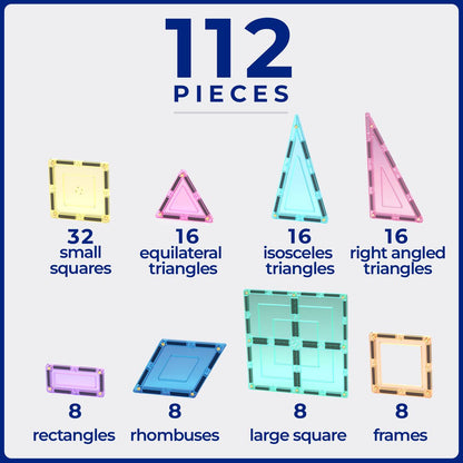 Tile Tek 112 Piece Pastel Builders Set