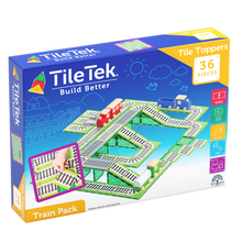 Tile Tek 36 Piece Tile Topper Train Pack
