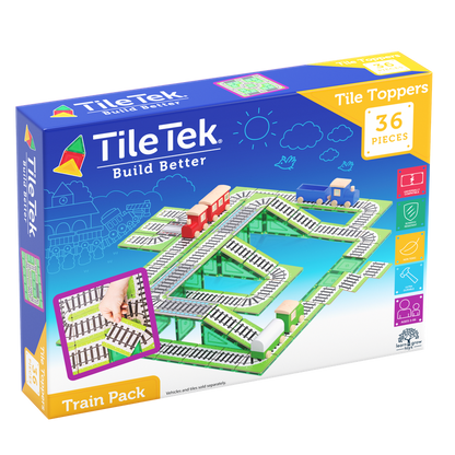 Tile Tek 36 Piece Tile Topper Train Pack
