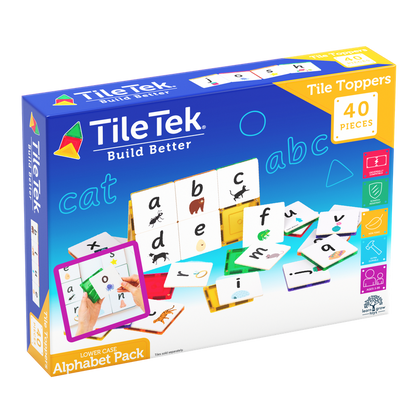 Tile Tek 40 Piece Tile Topper - Alphabet Lower Case Pack