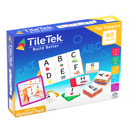 Tile Tek 40 Piece Tile Topper - Alphabet Upper Case Pack