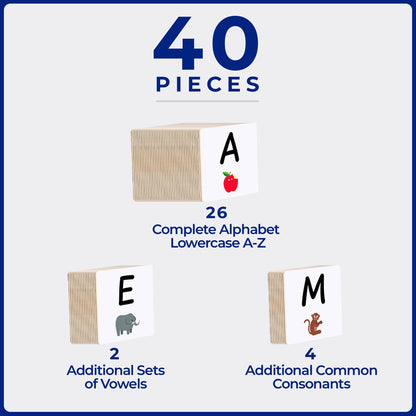 Tile Tek 40 Piece Tile Topper - Alphabet Upper Case Pack