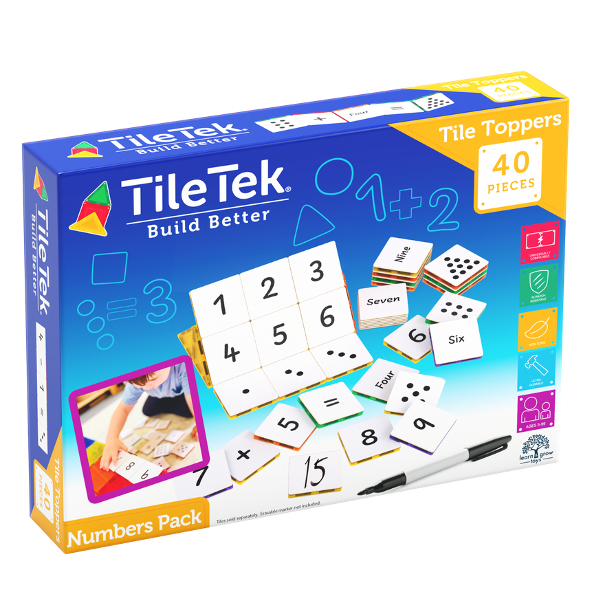 Tile Tek 40 Piece Tile Topper - Numbers Pack