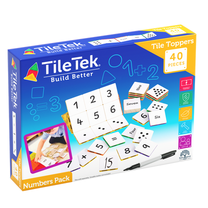 Tile Tek 40 Piece Tile Topper - Numbers Pack