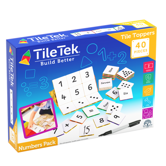 Tile Tek 40 Piece Tile Topper - Numbers Pack