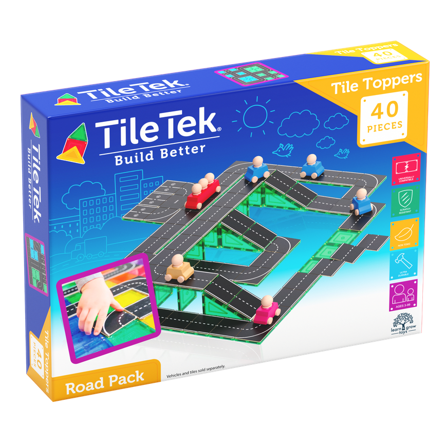 Tile Tek 40 Piece Tile Topper - Road Pack