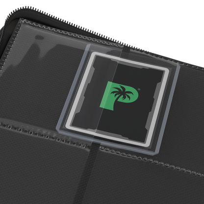 Palms Off Gaming Collector's Series Top Loader Zip Binder - 4 Pocket Black