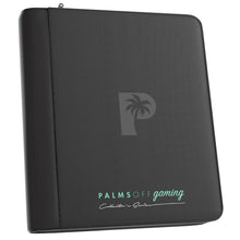 Palms Off Gaming Collector's Series Top Loader Zip Binder - 4 Pocket Black