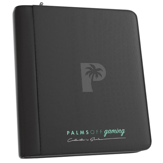 Palms Off Gaming Collector's Series Top Loader Zip Binder - 4 Pocket Black