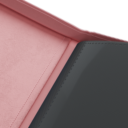 Palms Off Gaming Collector's Series Top Loader Zip Binder - 4 Pocket Pink