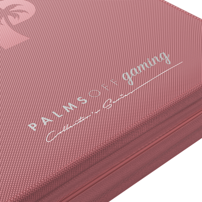 Palms Off Gaming Collector's Series Top Loader Zip Binder - 4 Pocket Pink
