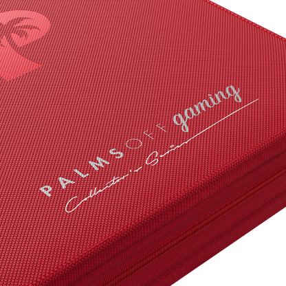 Palms Off Gaming Collector's Series Top Loader Zip Binder - 4 Pocket Red