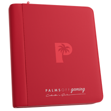 Palms Off Gaming Collector's Series Top Loader Zip Binder - 4 Pocket Red