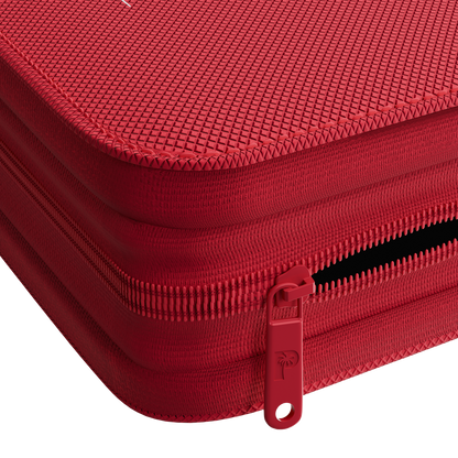 Palms Off Gaming Collector's Series Top Loader Zip Binder - 4 Pocket Red