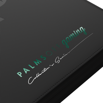 Palms Off Gaming Collector's Series Top Loader Zip Binder - 9 Pocket Black