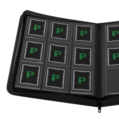 Palms Off Gaming Collector's Series Top Loader Zip Binder - 9 Pocket Black
