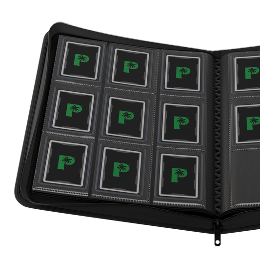 Palms Off Gaming Collector's Series Top Loader Zip Binder - 9 Pocket Black