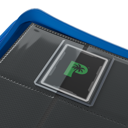 Palms Off Gaming Collector's Series Top Loader Zip Binder - 9 Pocket Blue