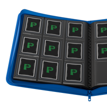 Palms Off Gaming Collector's Series Top Loader Zip Binder - 9 Pocket Blue