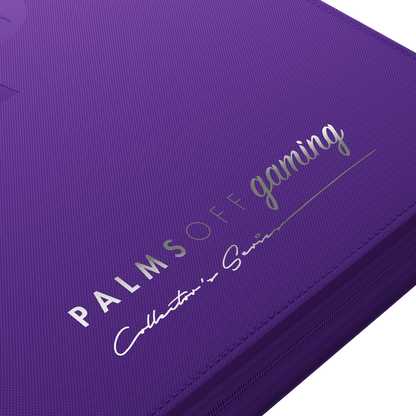 Palms Off Gaming Collector's Series Top Loader Zip Binder - 9 Pocket Purple