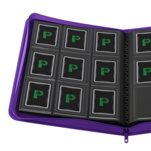Palms Off Gaming Collector's Series Top Loader Zip Binder - 9 Pocket Purple