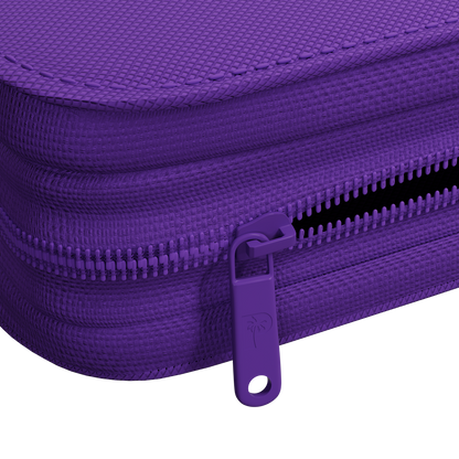 Palms Off Gaming Collector's Series Top Loader Zip Binder - 9 Pocket Purple