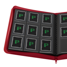 Palms Off Gaming Collector's Series Top Loader Zip Binder - 9 Pocket Red