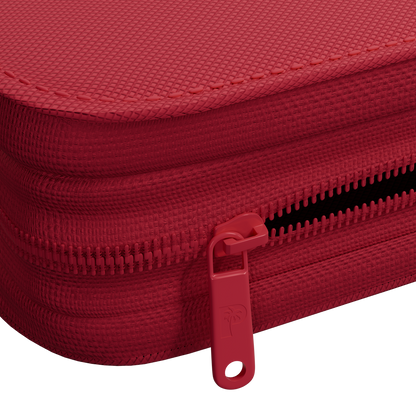 Palms Off Gaming Collector's Series Top Loader Zip Binder - 9 Pocket Red