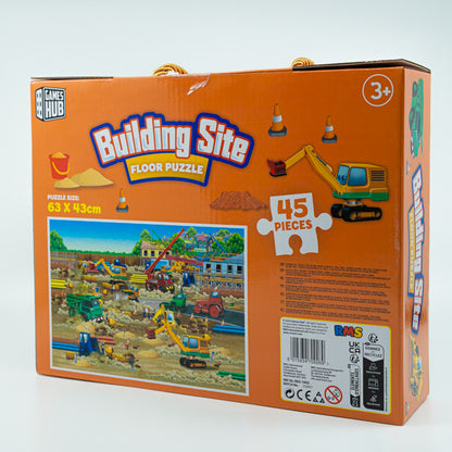 Games Hub Building Site Floor Puzzle, 45 pce