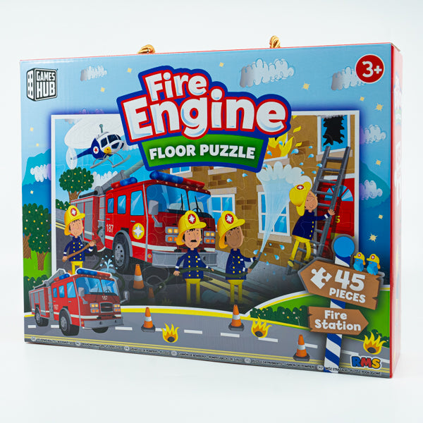 Games Hub Fire Engine Floor Puzzle, 45pcs
