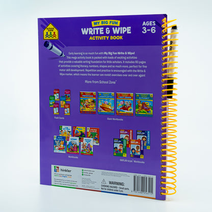 School Zone My Big Fun Write & Wipe Activity Book