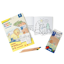 Lavender Staedtler Wildlife Wonders Colouring Book with Pencils Kids Colouring Books